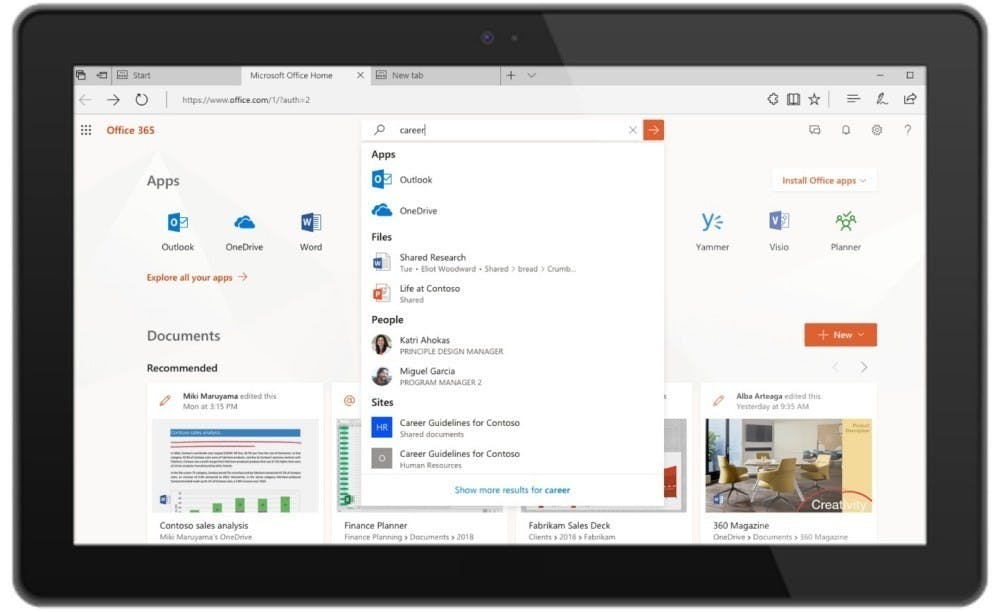 是導入AI學習機制 Microsoft Search將能跨平台搜尋使用者實際需要內容這篇文章的首圖