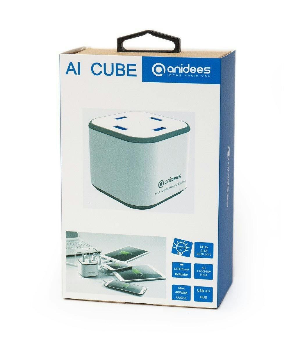 是是充電器也是集線器!anidees 安億迪 AI-CUBE 4USB 充電傳輸供應器!一個就搞定!這篇文章的首圖