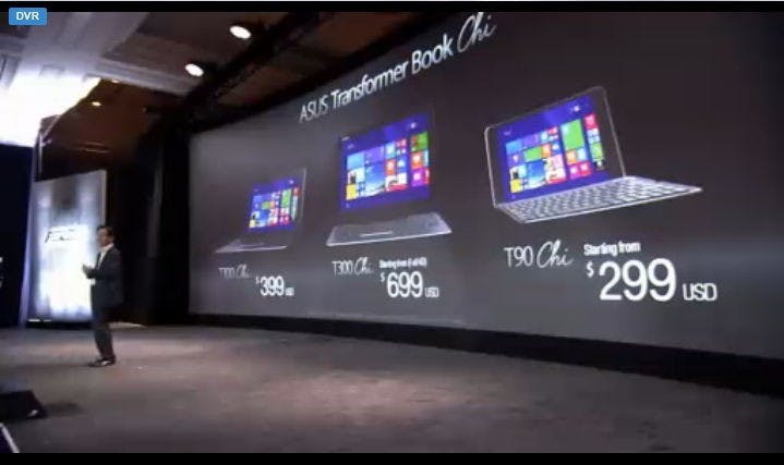 是CES 2015 :華碩發表超薄的平價二合一 PC 產品 TransformerBook Chi ,提供 8.9 、 10 吋與 12.5 吋三選擇這篇文章的首圖