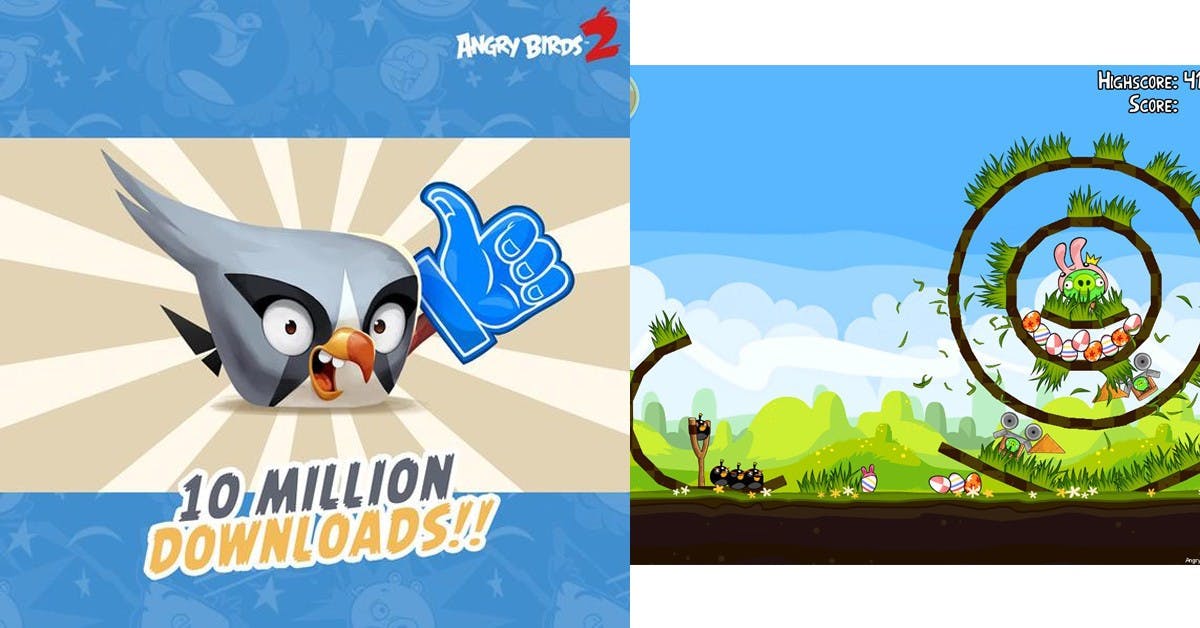 是Angry Birds 2(憤怒鳥2)自7月30日上架至今已達成了一千萬次下載這篇文章的首圖
