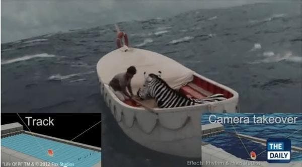 是關於「少年PI的奇幻漂流」(Life of Pi)視覺特效影片展示這篇文章的首圖
