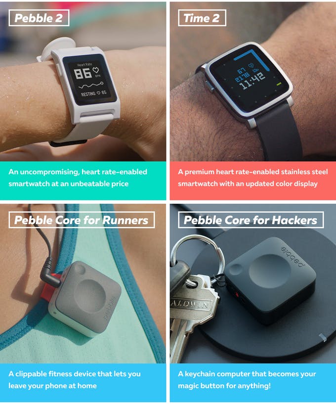 是Pebble 2、Pebble Time 2 和 Pebble Core 全出動:一個多小時百萬美金募資達成!這篇文章的首圖