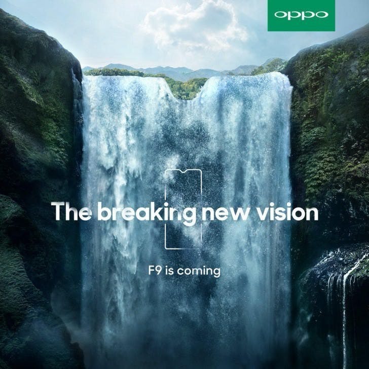 是OPPO透露即將推出的新機F9將搭載水滴造型「瀏海」螢幕這篇文章的首圖