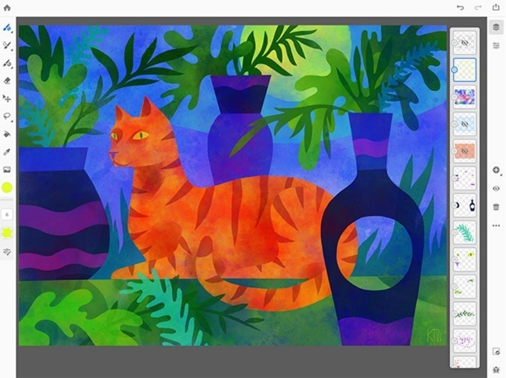 是藉人工智慧模擬真實筆觸渲染效果,Adobe Fresco讓iPad繪畫創作更真實這篇文章的首圖
