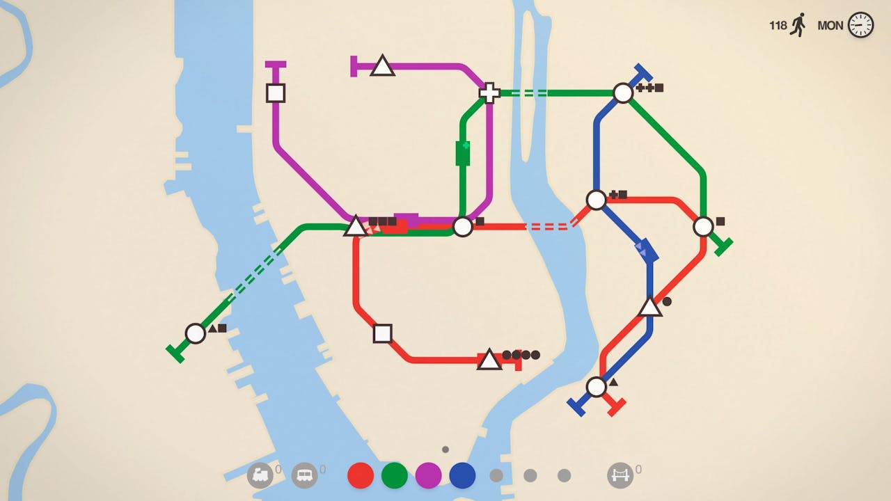 是Steam遊戲特價快訊:迷你地铁《Mini Metro》現在特價93元 便宜93元這篇文章的首圖