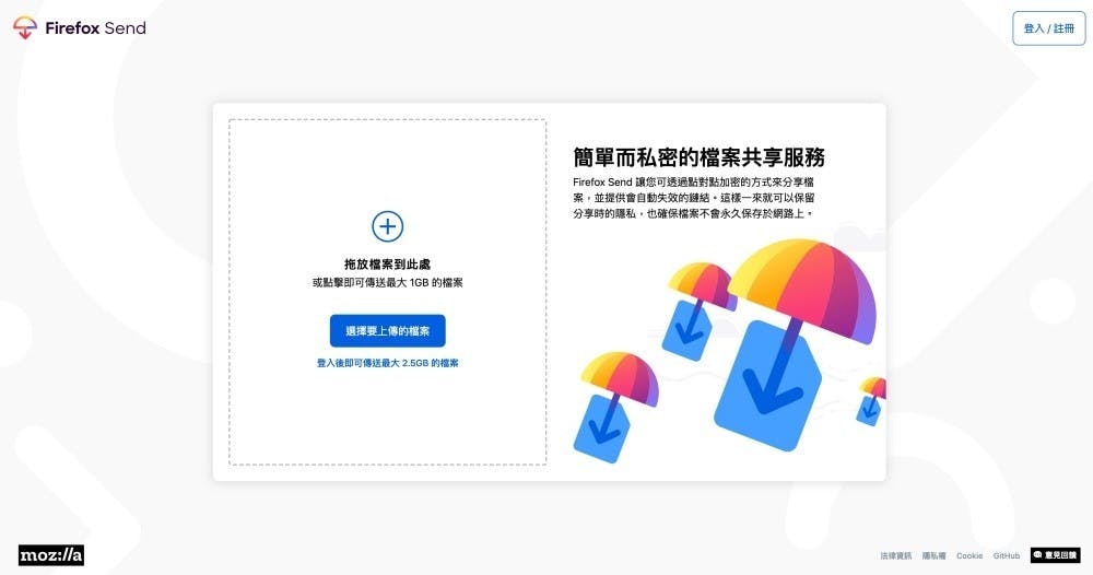 是最高可分享2.5GB容量,Mozilla開放加密保護安全的線上檔案分享服務Firefox Send這篇文章的首圖