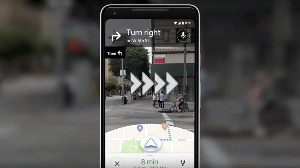是Google開始小規模測試AR版Google Maps導航功能這篇文章的首圖