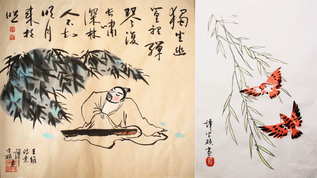 獨坐幽篁裏，讓生命回歸安寧，沒有了世事的紛擾，一個人靜靜的坐下來，這時你的心最自由，你的思維最清晰，你的情緒最安靜，這是一個美妙的時刻。