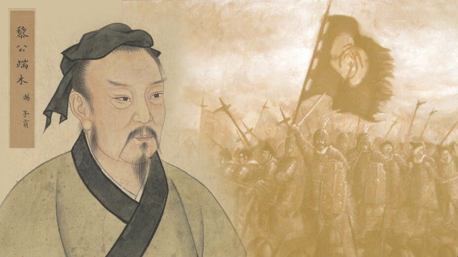 子貢和宰予都是「言語」的高才生，能言善辯，是外交的人才。但是，子貢也是「政事」的人才，他也經常問政。（灼見名家製圖）