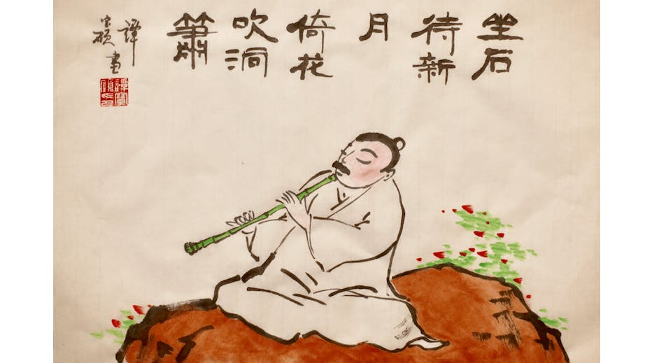 在人生漫長的光陰裏，歲月冷暖交織，回首往事，記得曾經一縷簫聲，溫暖過你的心，一切便是值得。