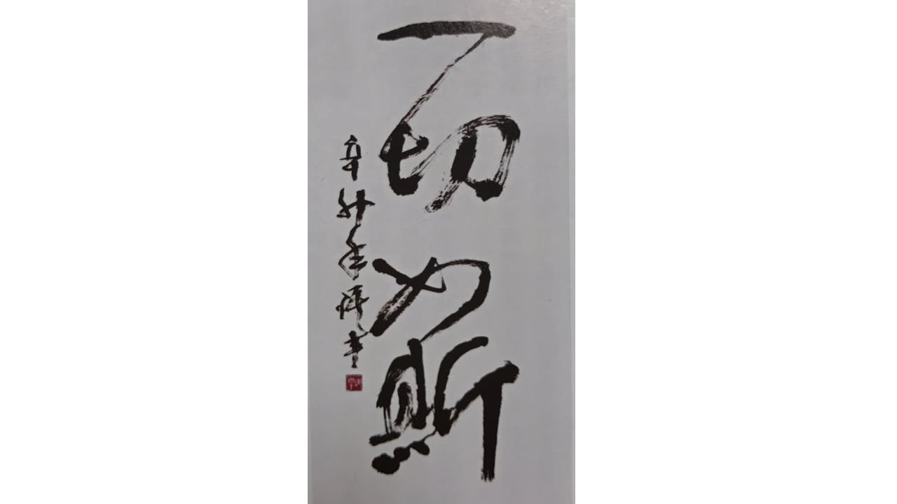 陳琪丰 一切如斯 行書 2011（作者提供）