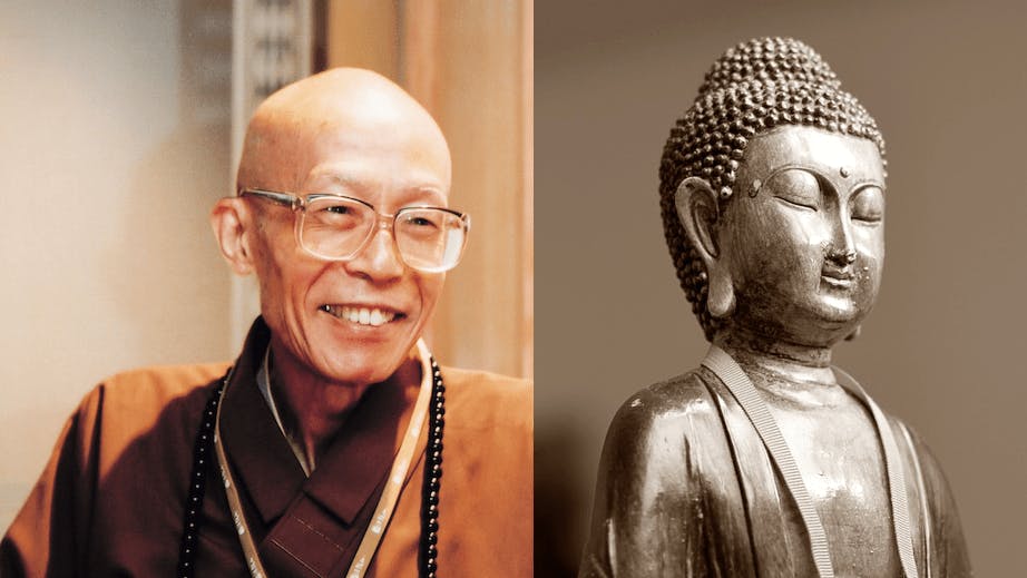 師公一生之中，都在身體力行地貫徹利益眾生的悲願，直至往生前的一刻。（左：作者提供，右：Pixabay）
