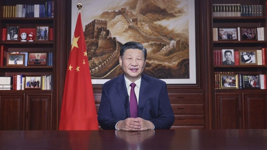 2022年的開首，再讀國家主席習近平予國人的新年賀詞，自會有一番思索追尋。（亞新社）