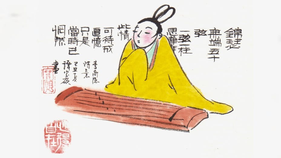 有一次，詩人聆聽錦瑟的音樂，被深深的感動了。每一條弦都觸動內心，每一個音都引起無限的思緒。