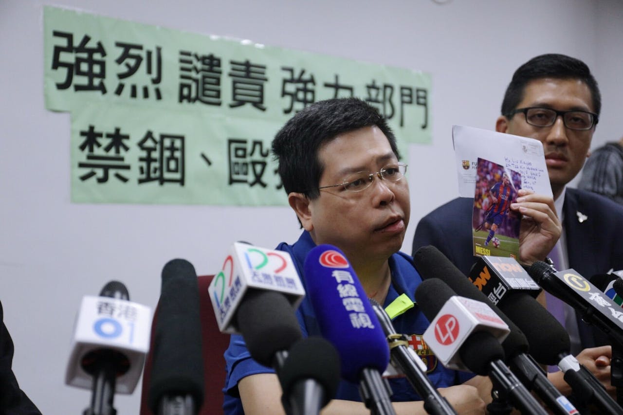 從林子健的所作所為，看到民主黨黨內的烏煙瘴氣和紀律不嚴。（亞新社）