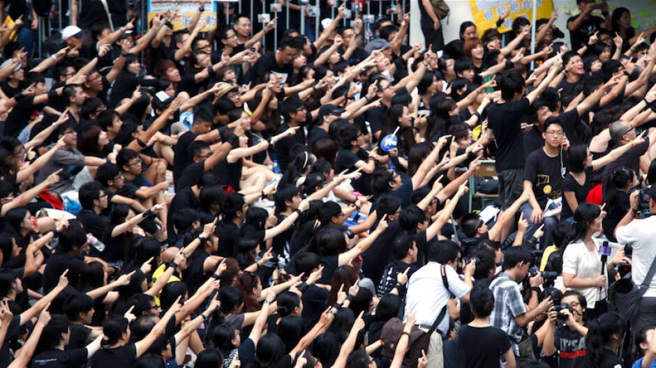 學生遊行的一天