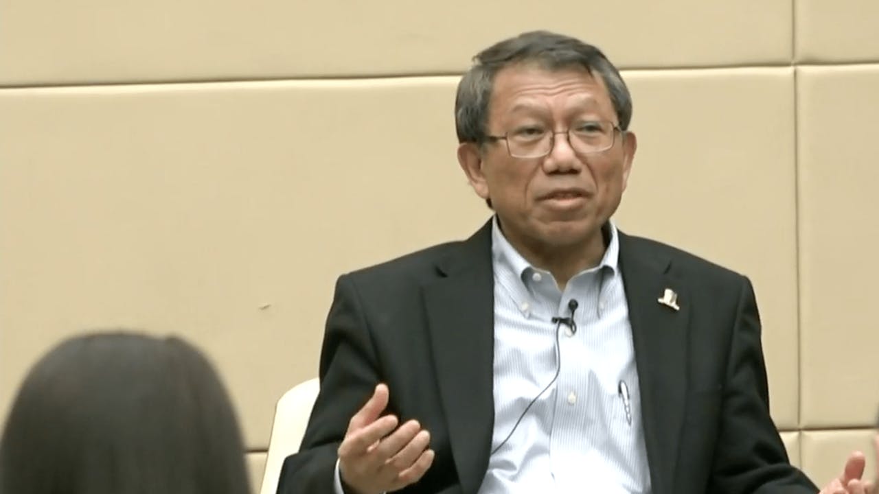 對於成立獨立調查委員會，中大校長段崇智教授稱持開放態度。（香港電台Facebook截圖）