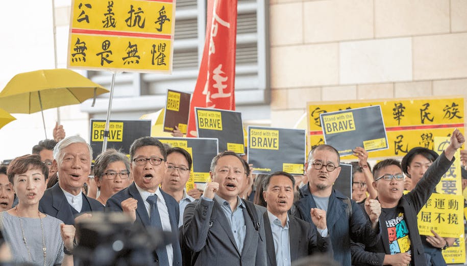 有時我弄不清楚爭取政改的人士究竟是以堅持理想而又不作任何協調及包容是什麼心態。（亞新社）