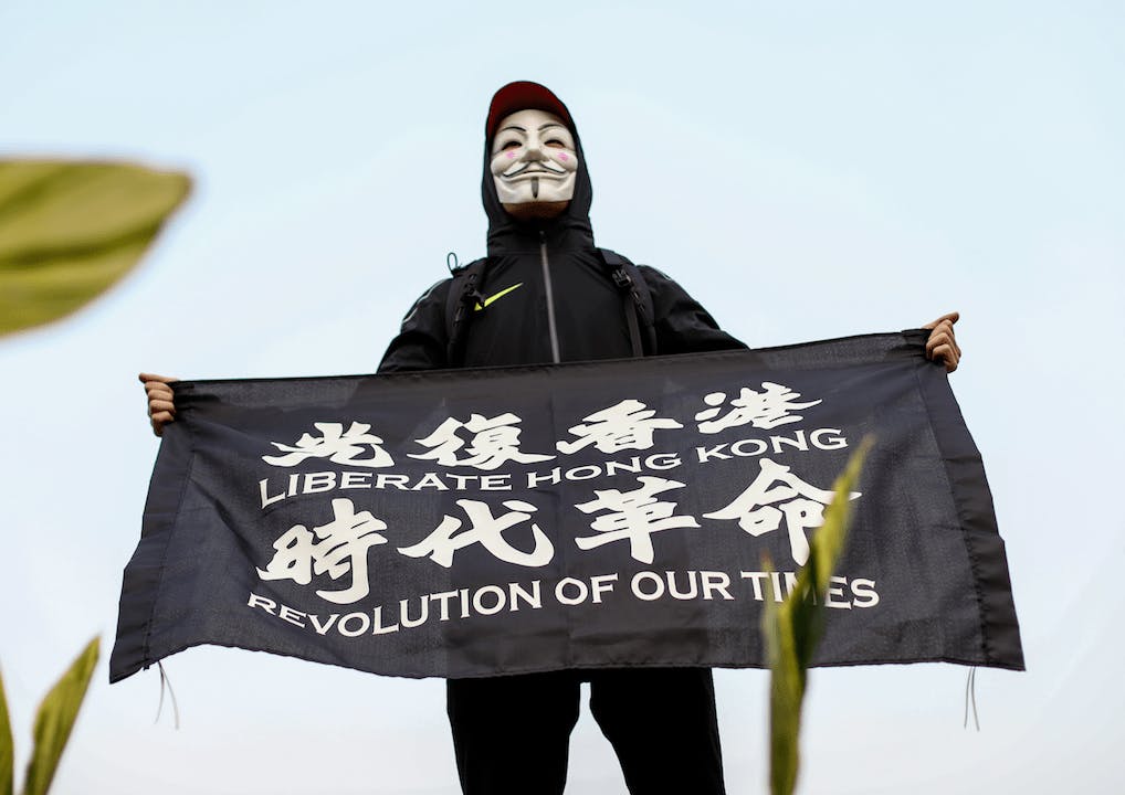 香港向世界展示了年輕人在多數市民的支持下，不懼怕成為前線的自由義士。（亞新社）