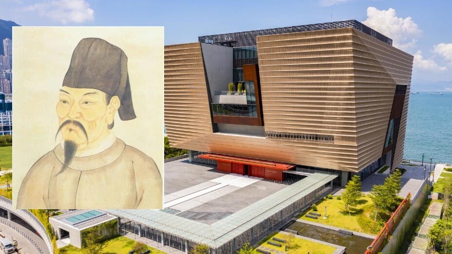 年度中國歷史人物選舉由專家學者以「怡情審美，永續動能」為主題，選出魏晉王羲之、唐代王維、宋代宋徽宗、明代唐寅、清代郎世寧為候選人物。（灼見名家製圖）