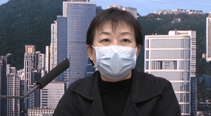 衞生防護中心傳染病處主任張竹君預計，新型肺炎個案數目將會增加和複雜化。（有線新聞截圖）