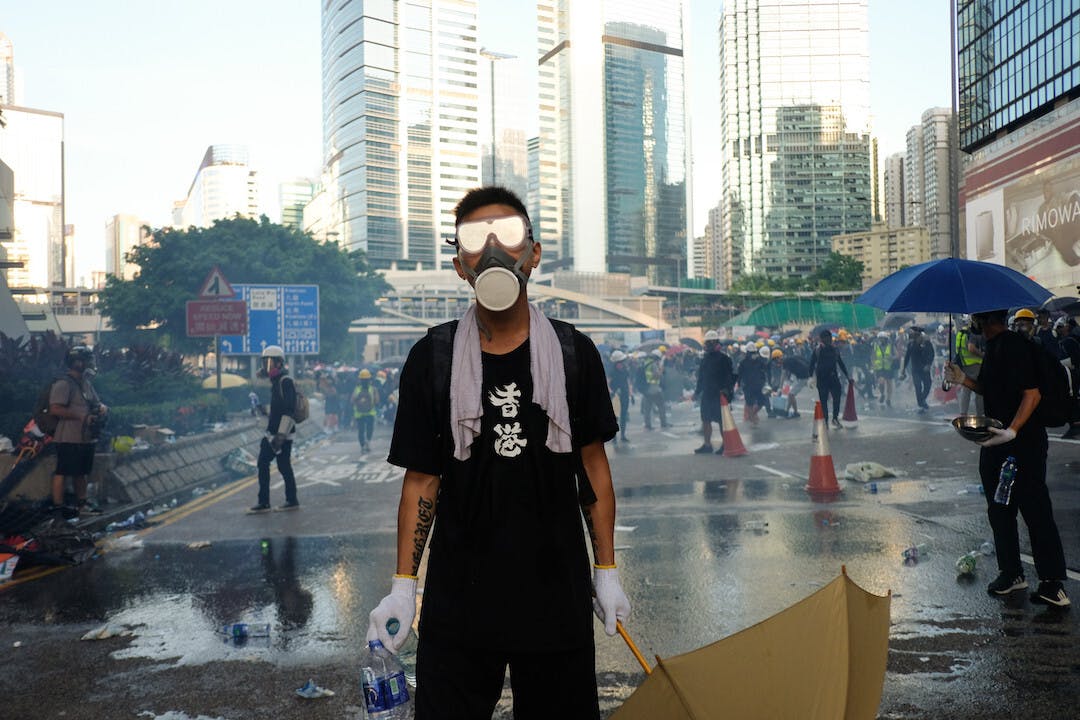 當大部分港人都接受了「當家作主」的信息，又怎能怪學生們，會自己思考為什麼政府施政有這麼多問題？（亞新社）