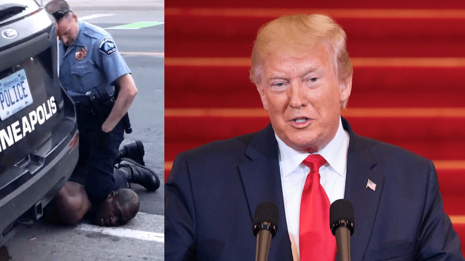 這一次騷亂的導火線，或許因為弗洛伊德喊"I can't breathe"的視頻太震撼，或許因為特朗普上台後白人至上主義抬頭令黑人壓抑更大，終於集體大爆發。（亞新社）