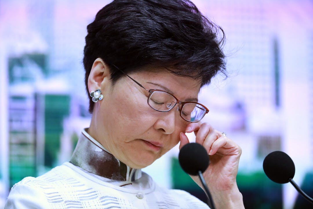 向林鄭表達同情原諒，不僅表現港人富有同情心，而且有助於治癒我們這個撕裂的社會。（亞新社）