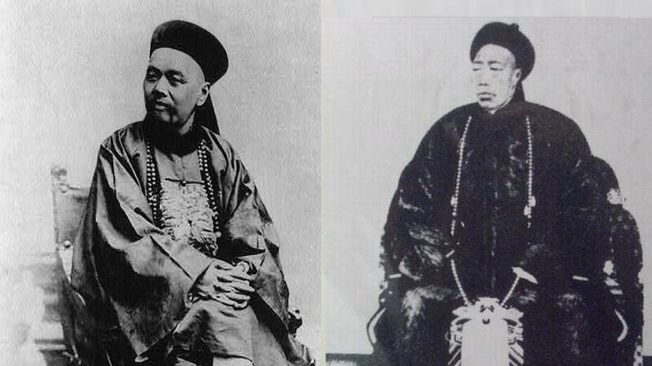 太監文化之陰毒，有如清末外交家張蔭桓（左）遭到李連英（右）的小報告陷害。（Wikimedia Commons）