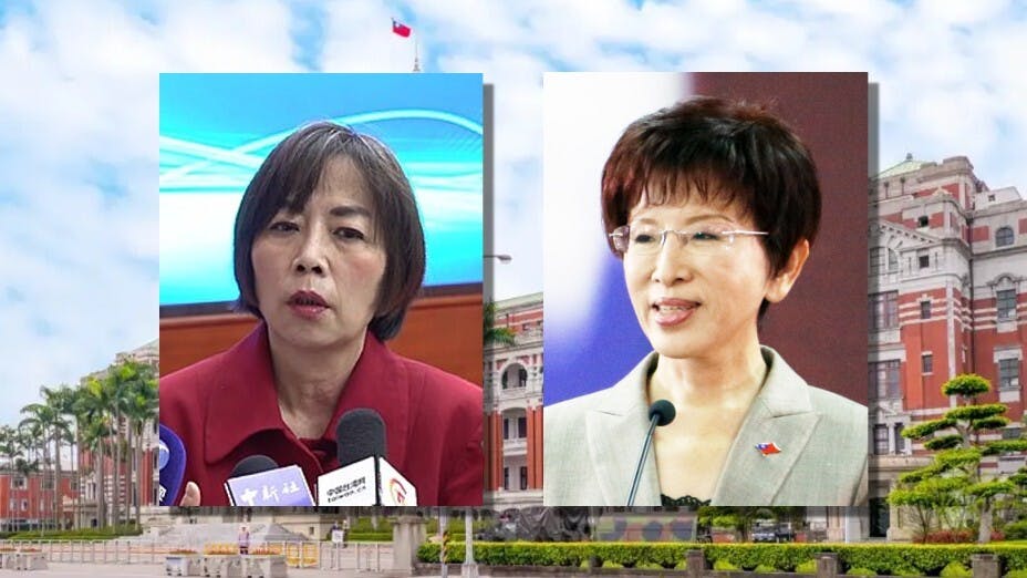 台灣兩個突出的政壇女性。（灼見名家製圖）