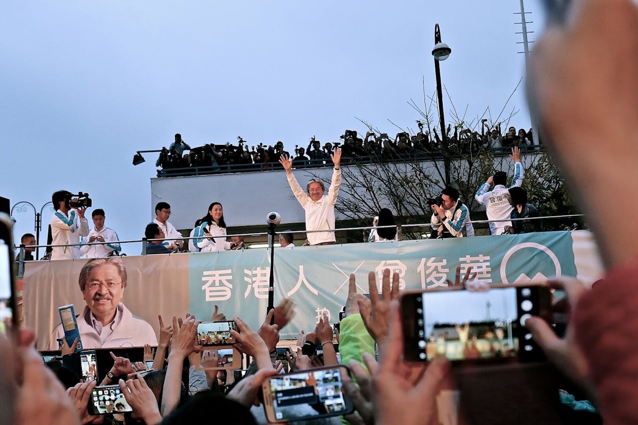 落敗候選人曾俊華（亞新社）