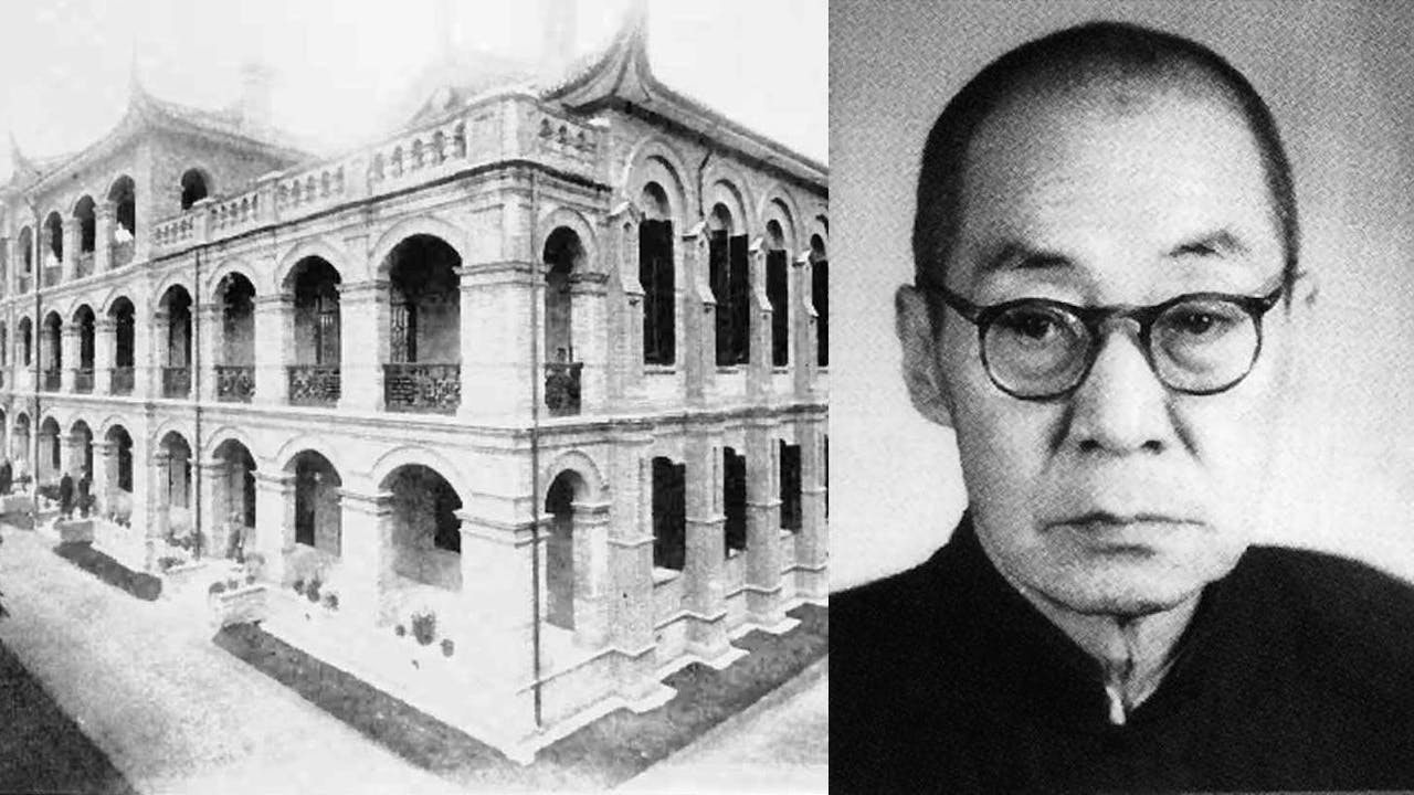 華東師範大學（左）成立後，呂思勉（右）任該校歷史系一級教授，並當選上海歷史學會理事、江蘇省政協委員。（Wikipedia Commons）