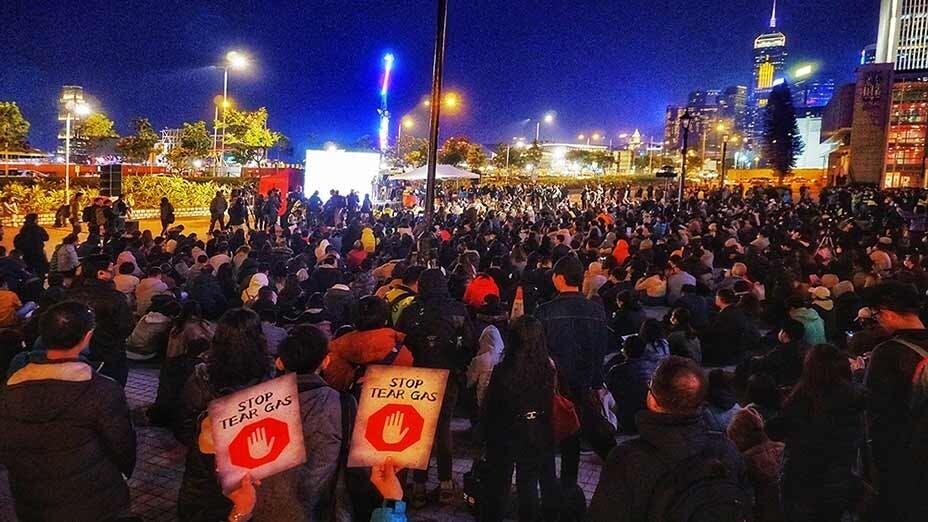 2萬人中環集會 批警濫射催淚彈 危害市民健康 20000 Rally in Central Against Excessive Tear Gas