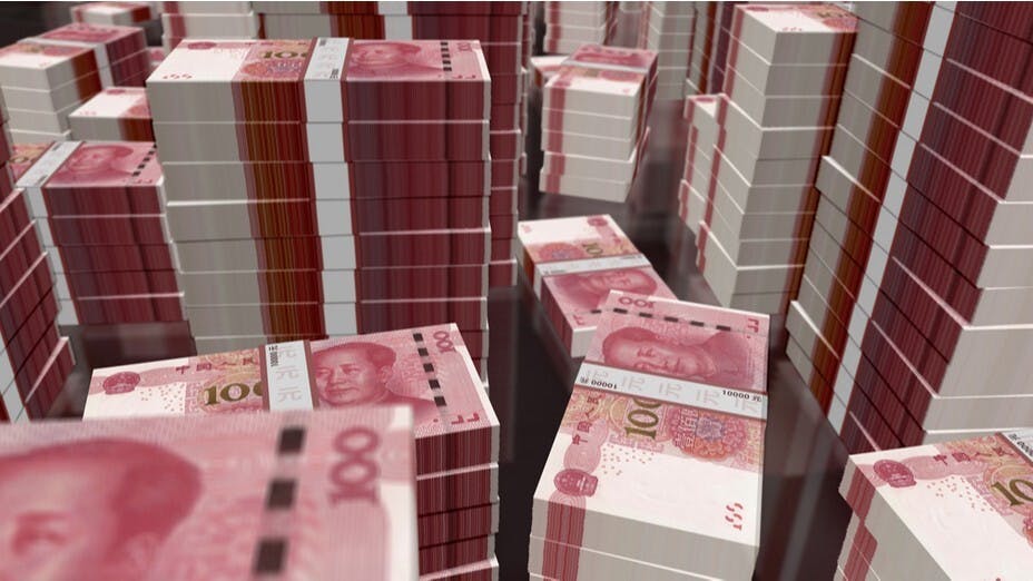 中國把人民幣升值可以抵銷出口成本漲幅。（Shutterstock）