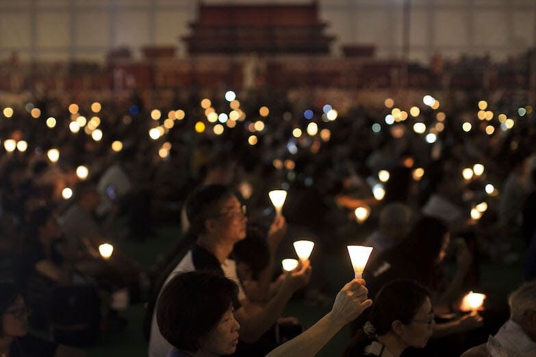 中國第13屆全國人大第三次會議通過了「港版國安法」，新的法制下，明年的六四，香港的紀念活動，又會是一個怎麼樣的情況呢？（亞新社）