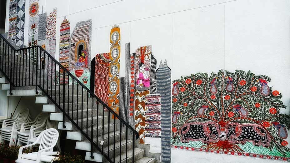 KATHAA - 印度民間藝術壁畫 KATHAA - Folk Art Mural from India