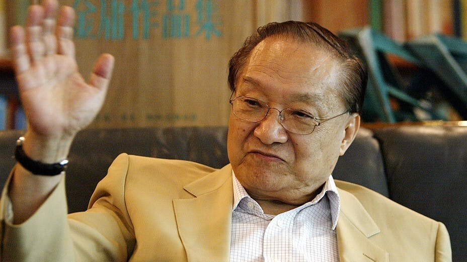 金庸曾潛心研究佛學，短短時間內寫出七萬字的佛學論文《談「色蘊」》。（亞新社）