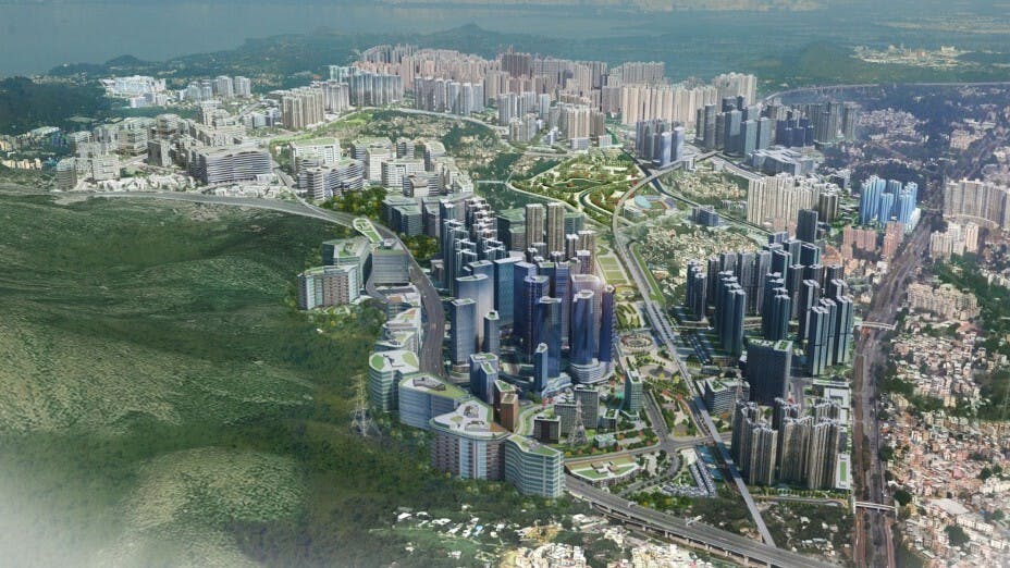 港府在2022年就於元朗預留了土地作工業及物流用途。（政府新聞處）