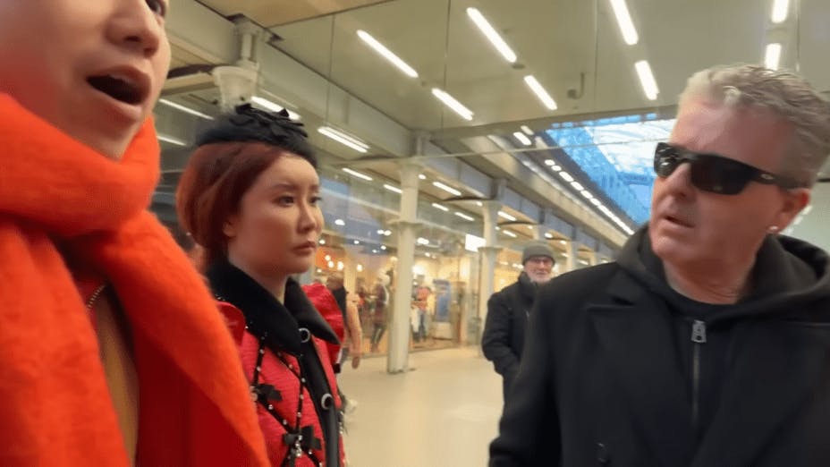 不久前，一宗中國人和英國人的紛爭成為熱議話題。（YouTube截圖）