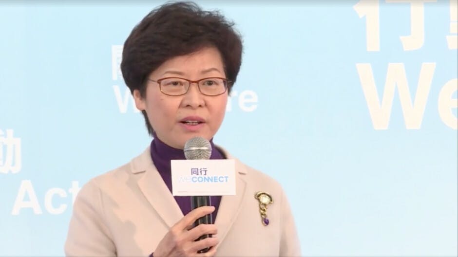 特首參選人林鄭月娥（網上圖片）