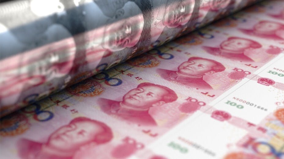 以2020年5月27日最低點7.1765至近期高點6.4099計算，人民幣升值幅度高達10.68%。（Shutterstock）