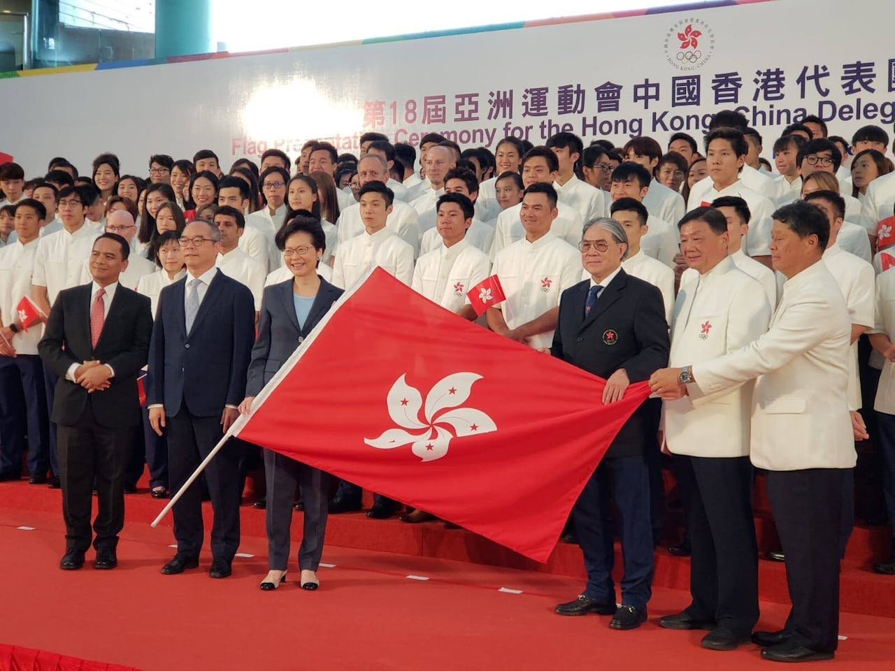 今屆香港會派出有史以來參加亞運最龐大、超過700人的代表團出席本月18日在印尼雅加達揭幕的第18屆亞運會。（民政事務局Facebook）