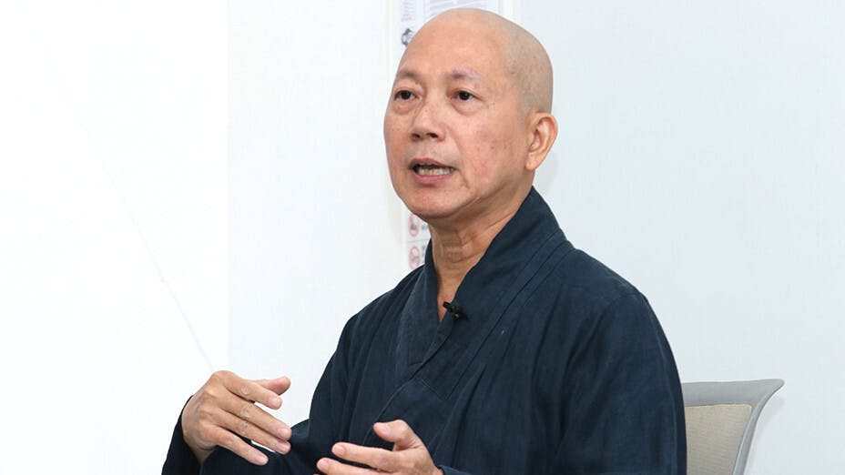 常霖法師分享佛法愛情觀。（灼見名家圖片）