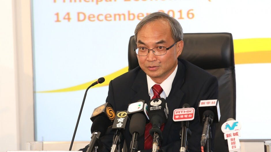 香港貿發局研究總監關家明表示，局方預期明年香港出口將漸趨穩定。（香港貿發局）