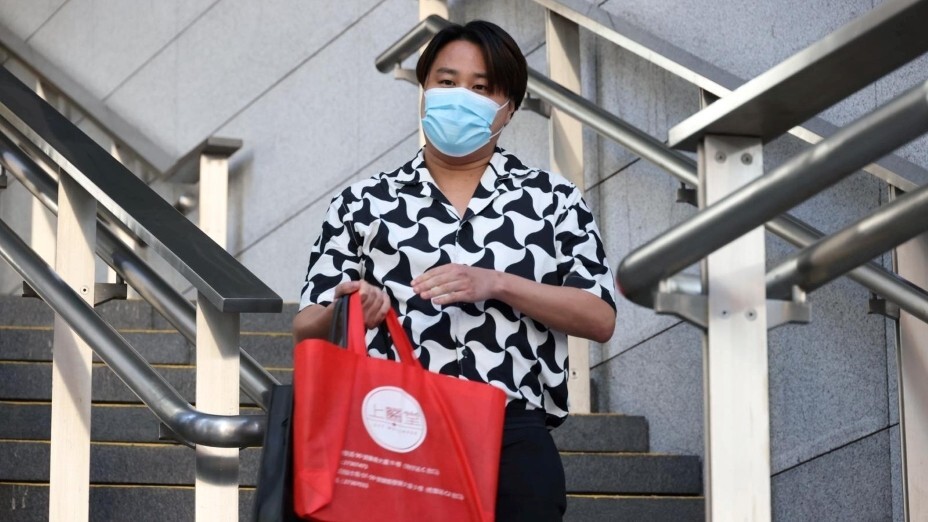 袁彌昌曾被帶到灣仔警察總部,接受約10小時問話。(亞新社)