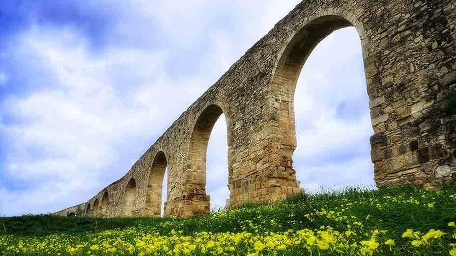 塞浦路斯蘭納卡卡馬雷斯輸水道 Kamares Aqueduct of Larnaca Cyprus