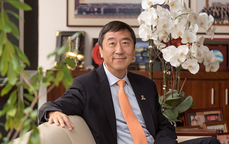 沈祖堯感恩在年過六十之後，仍有機會讓他在教育和研究上盡一點力。（新加坡南洋理工大學）