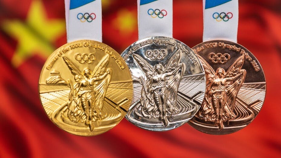 中國最後以38金32銀18銅總牌數88個居次，是在海外奧運會最佳成績。（Shutterstock）