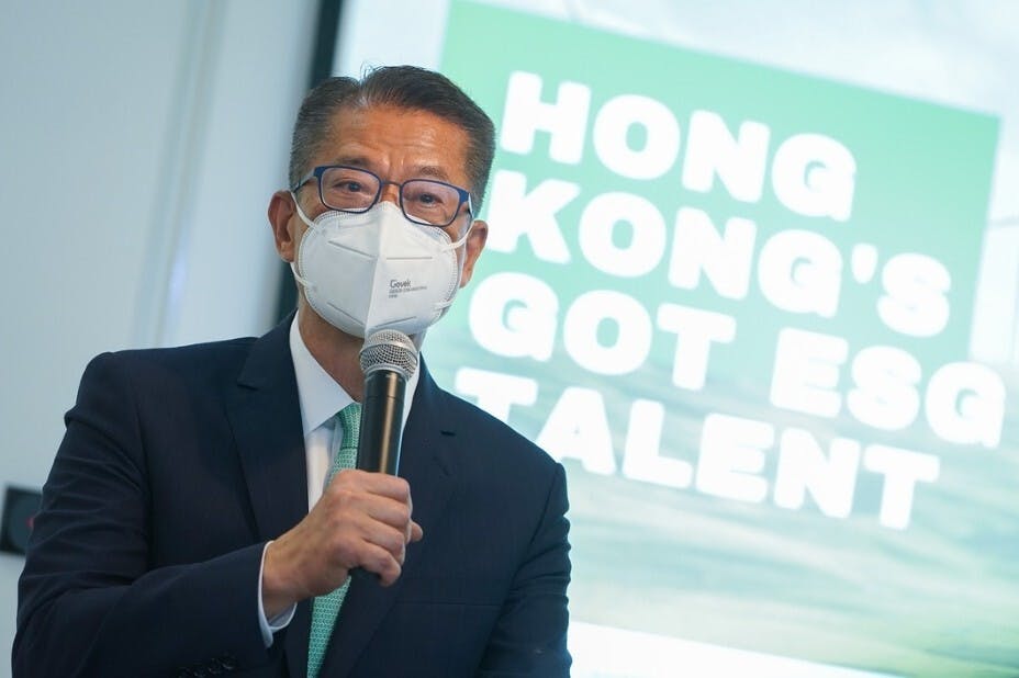陳茂波警告，金融市場將隨外圍市場變化而持續波動。（財政司司長辦公室圖片）