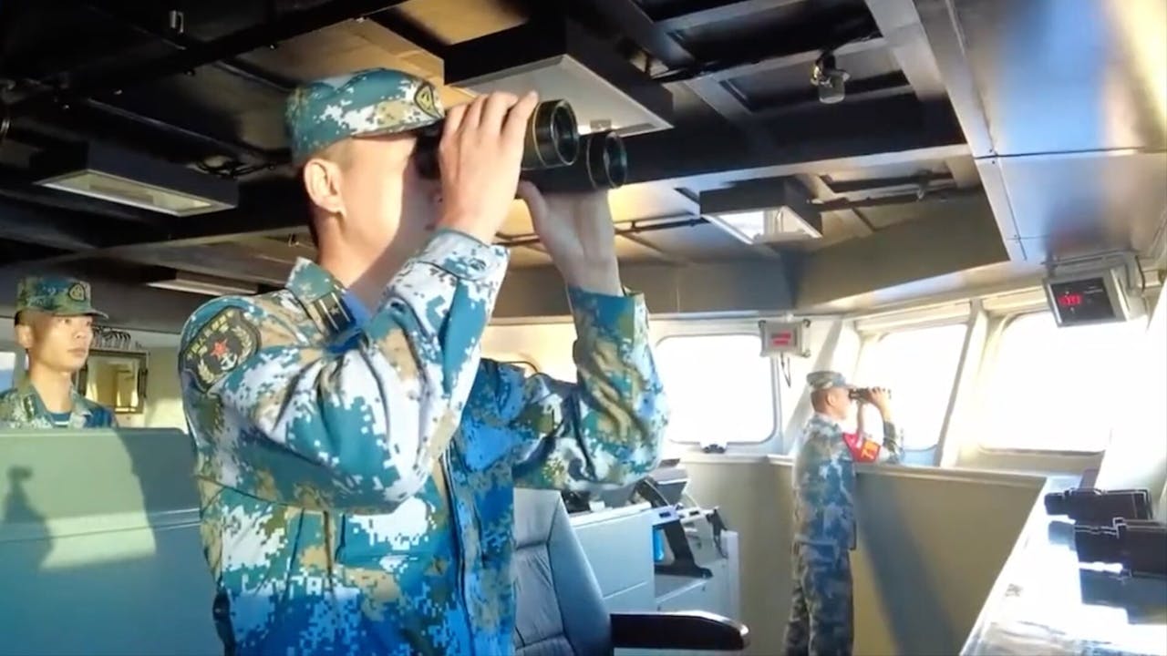 8月4日起，解放軍東部戰區在台灣島周邊海空域進行重要軍事演訓行動。（亞新社）